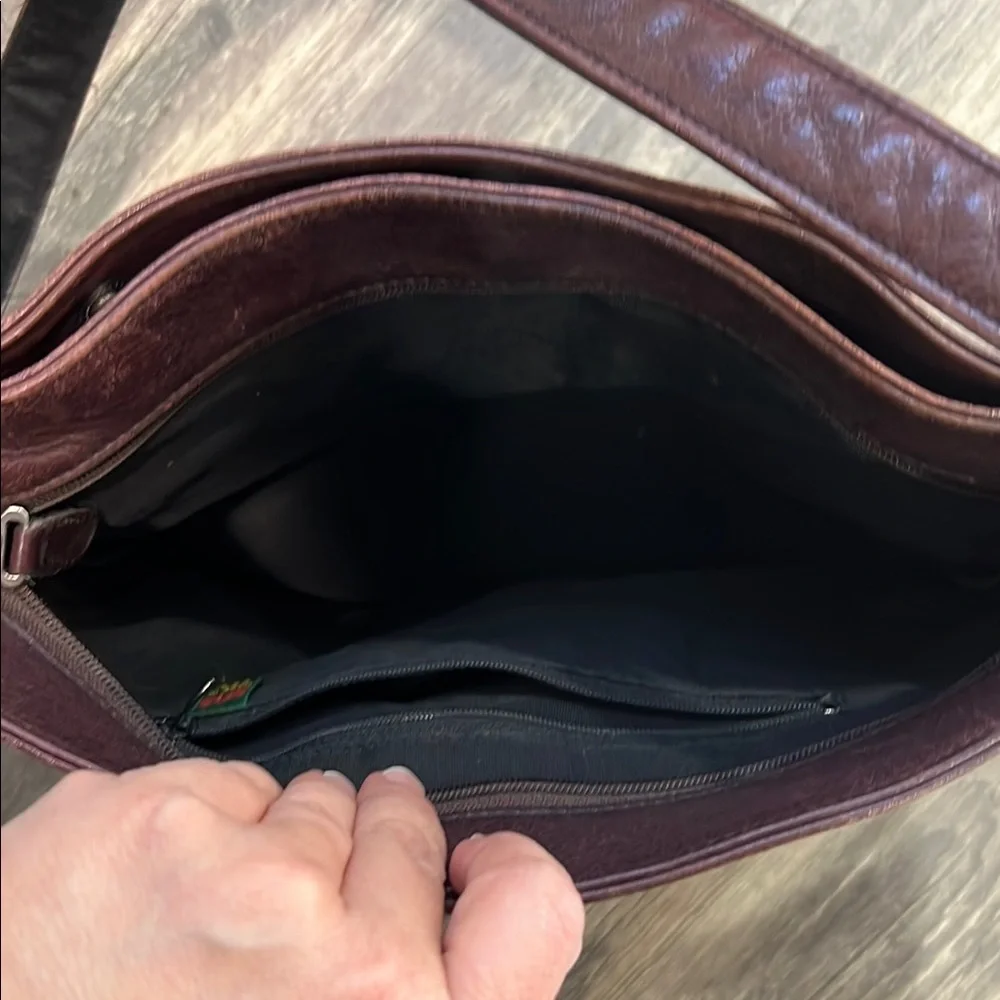 SAS Deep Burgundy Leather Bag